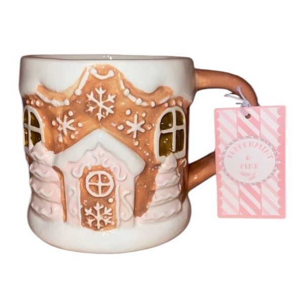 Peppermint & Pine Pastel Gingerbread House Holiday Mug - Picture 1 of 1